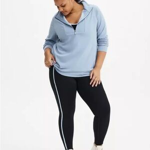 Torrid Blue Quarter-Zip Pullover